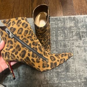 Christian Louboutin leopard booties